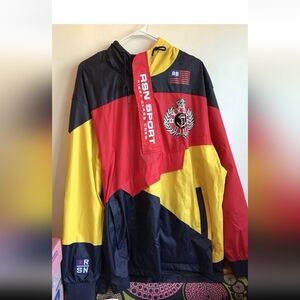 Reason Red, Yellow, and Black Windbreaker